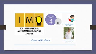 IMO 2022-23 Set - B | Class 4 | International Mathematics Olympiad