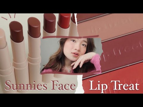 Son Dưỡng Môi Có Màu The Face Shop - |SWATCH+REVIEW| SUNNIES FACE LIP TREAT | 6 Thỏi son dưỡng có màu siêu xinh ♡ ROSIE PHAM