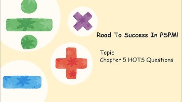 Matriculation Mathematics SM025 (Chapter 5 HOTS Questions)