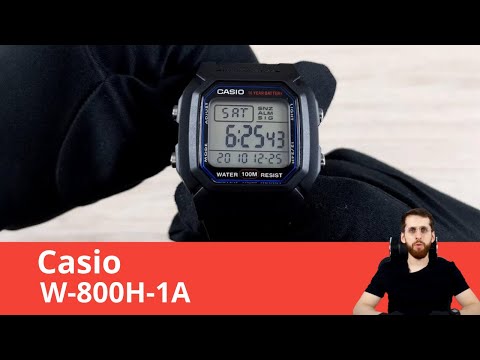 Casio W-800H-1A - Обзор и Настройка