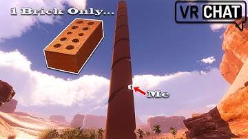 Placing One Brick In The VrChat Monument World...