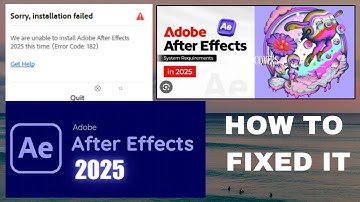 Sorry, Installation Failed   We are unable to install Adobe After Effects 2025 that time Error Code
