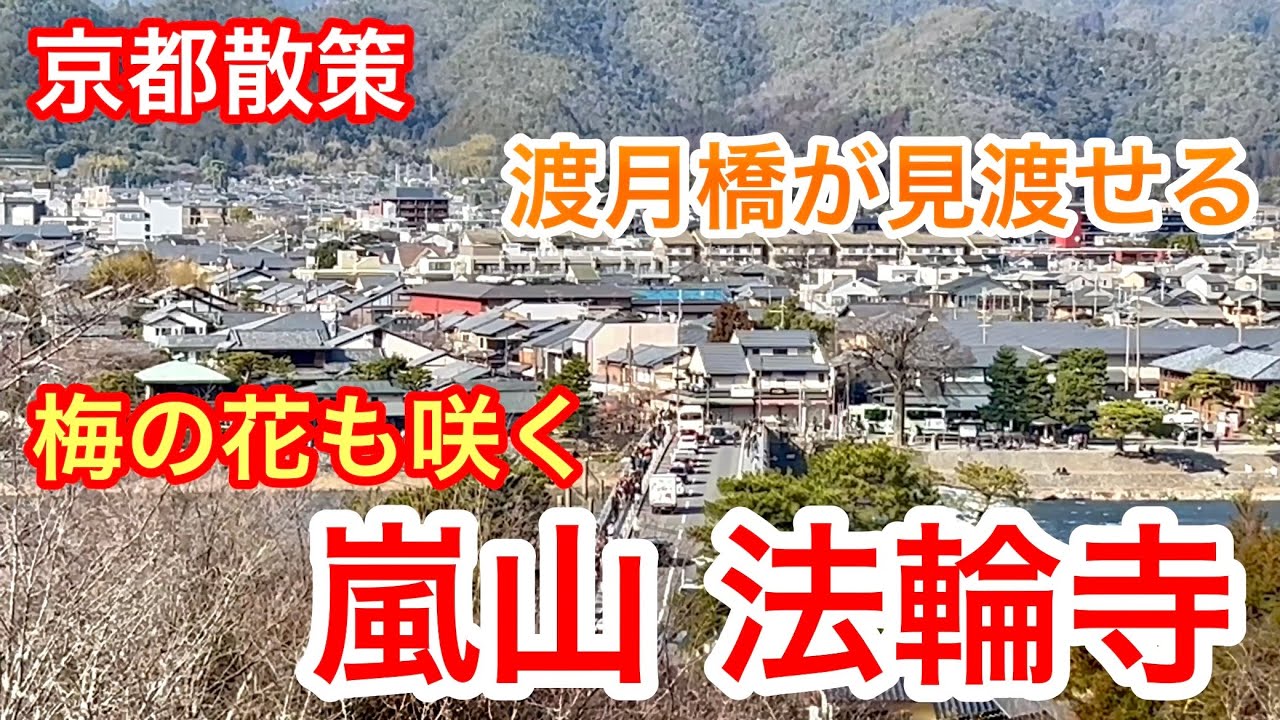 2026年3月5日 【京都散策】梅🌺の花も咲き渡月橋が見渡せる嵐山法輪寺 Horinji Temple, Arashiyama