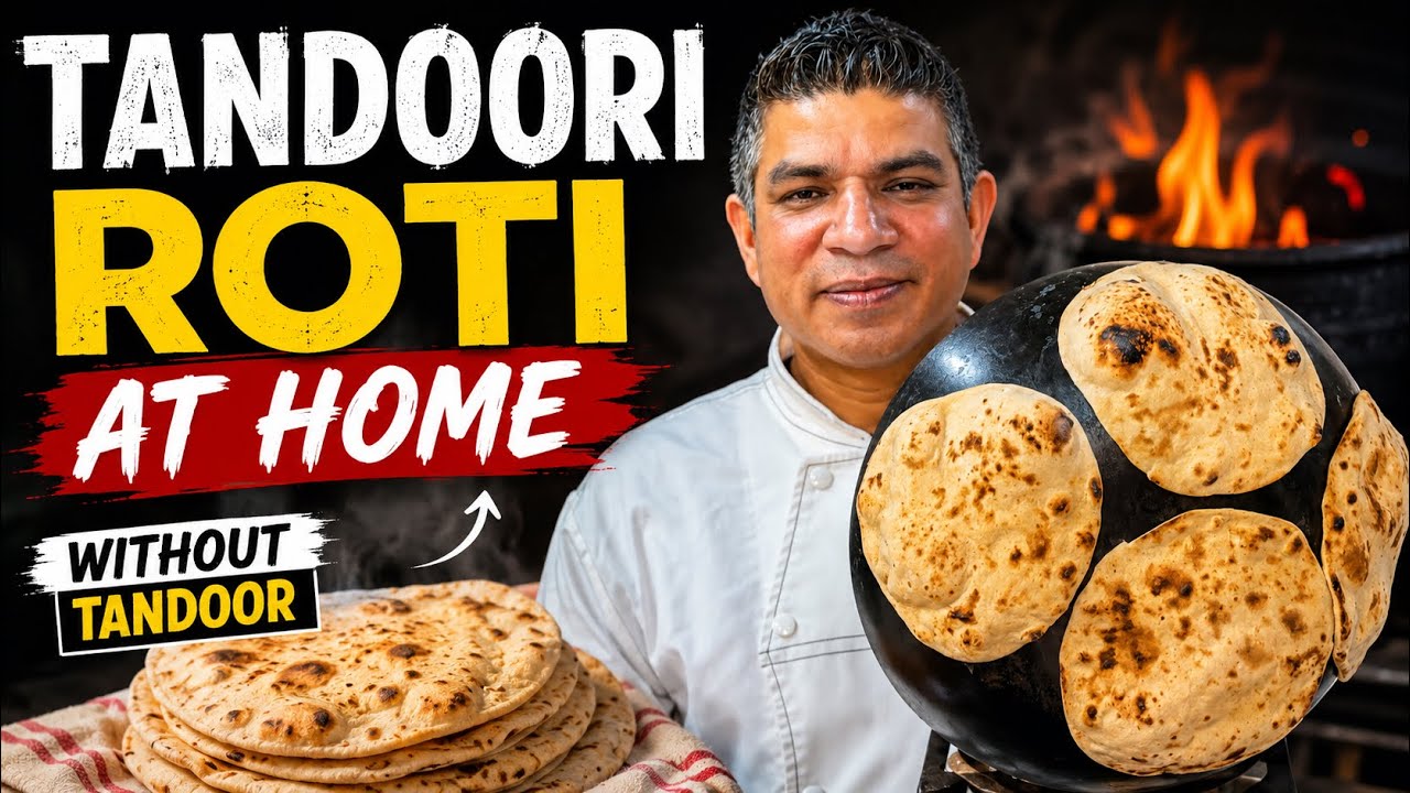 Tandoori Roti on Kadhai - hotel restaurant style | Tandoori Roti ...