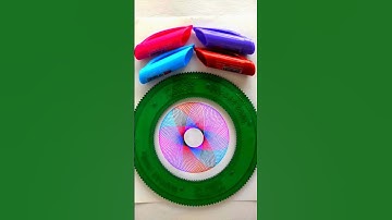 😍spirograph and 4 colors in magic circles 👌