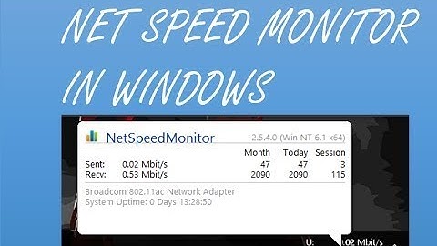 How to Add Net Speed Meter in  Taskbar (Windows 10 | 8.1 | 8 | 7 | XP) in Urdu Hindi (2019)