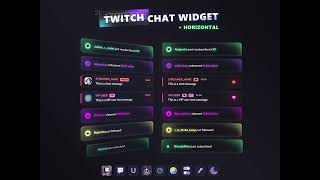Glowy chat widget | StreamElements | P2U