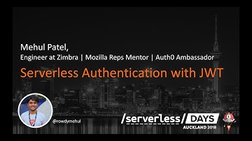 ServerlessDays AKL: Serverless Authentication