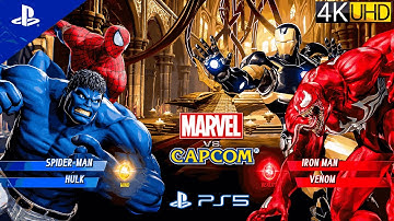 Marvel vs Capcom Infinite | Spider-Man & Hulk vs Iron Man & Venom | PS5 Gameplay 4K #marvelvscapcom
