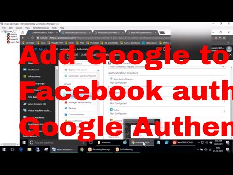 Azure WebApps How to configure Google authentication for your App Services
