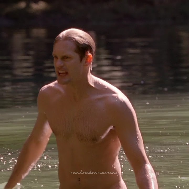 amnesia eric is something else 😏 #trueblood #alexanderskarsgard #annapaquin #sooric #series #shorts