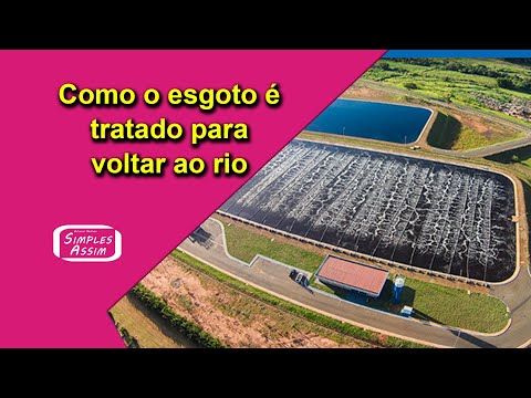 Como o esgoto é tratado para voltar ao rio