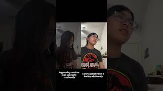 Suppressed VS Shown emotions in different types of relationships @mr.spicygremlin