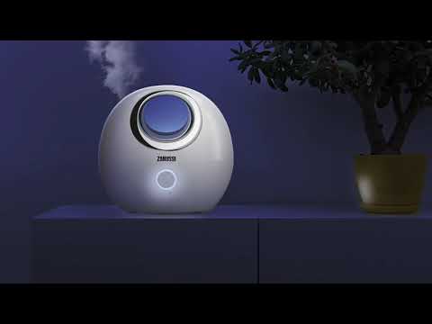 Обзор ультразвукового увлажнителя Zanussi Pebble white