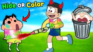 Hide Or Colour Challenge 😱 || Holi Special 🥳 screenshot 3