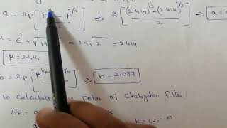 problem- Chebyshev Filter