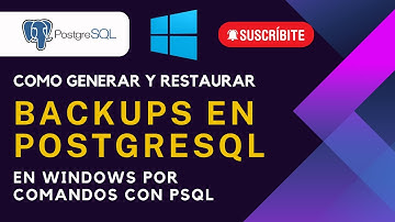 Como hacer backup y restore PostgreSQL en windows por comandos FÁCIL Y RÁPIDO