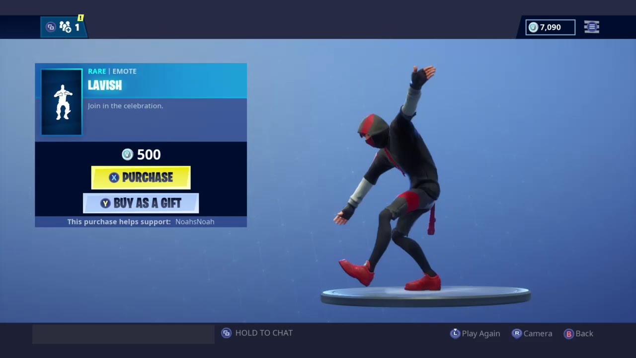 New Lavish Emote in fortnite
