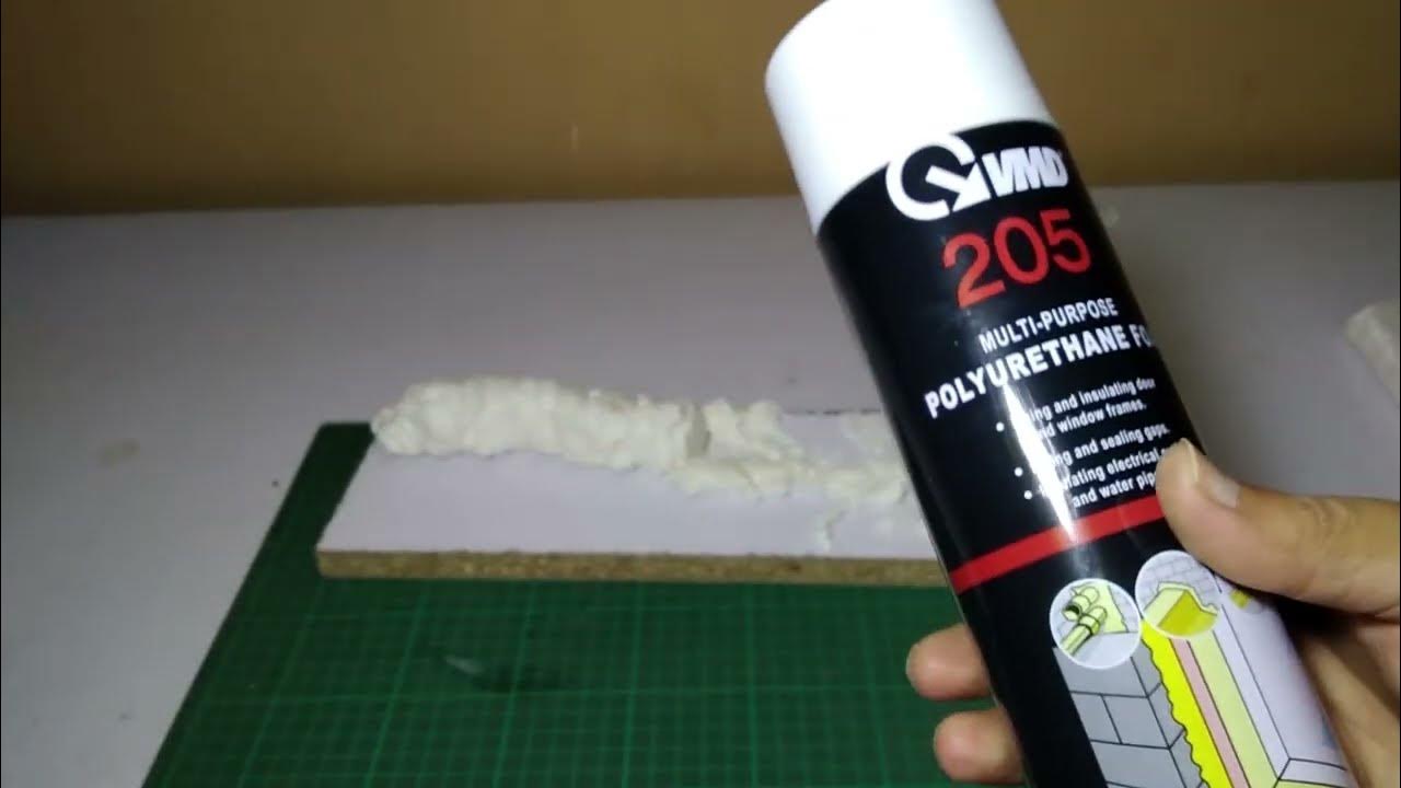 How to use polyurethane foam how to clean spray foam nozzle YouTube