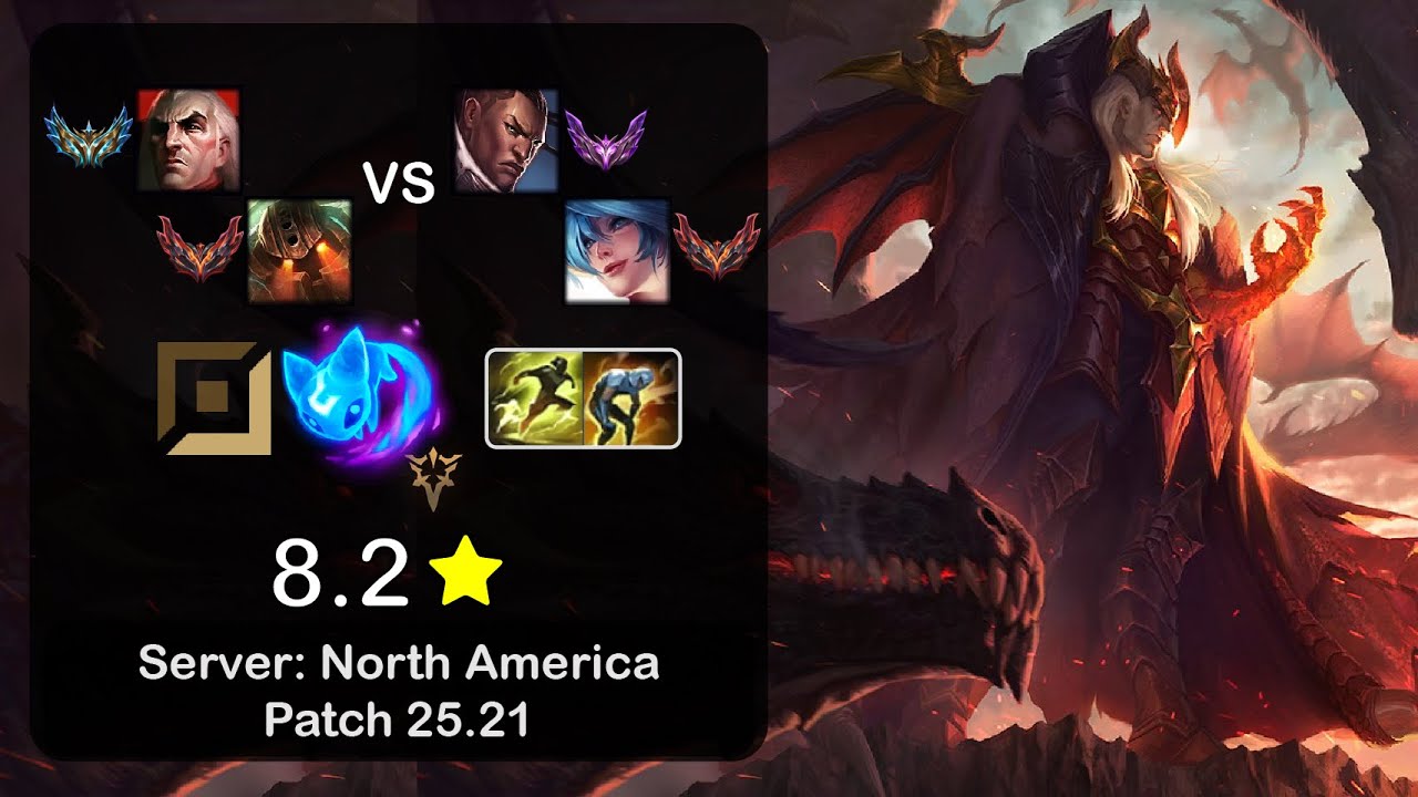 Swain APC + Nautilus vs Lucian + Sona - NA Challenger - Patch 25.21