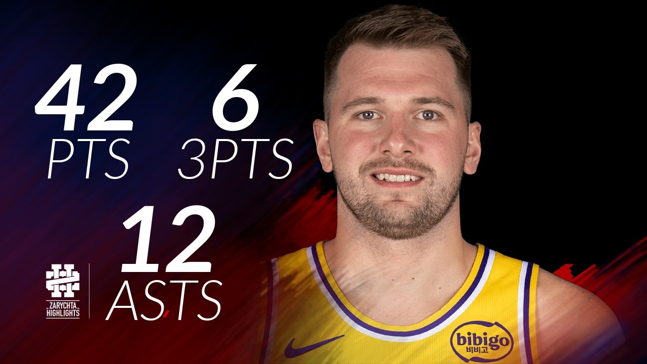 Luka Doncic 42 pts 6 threes 12 asts vs Cavs 25/26 season - YouTube