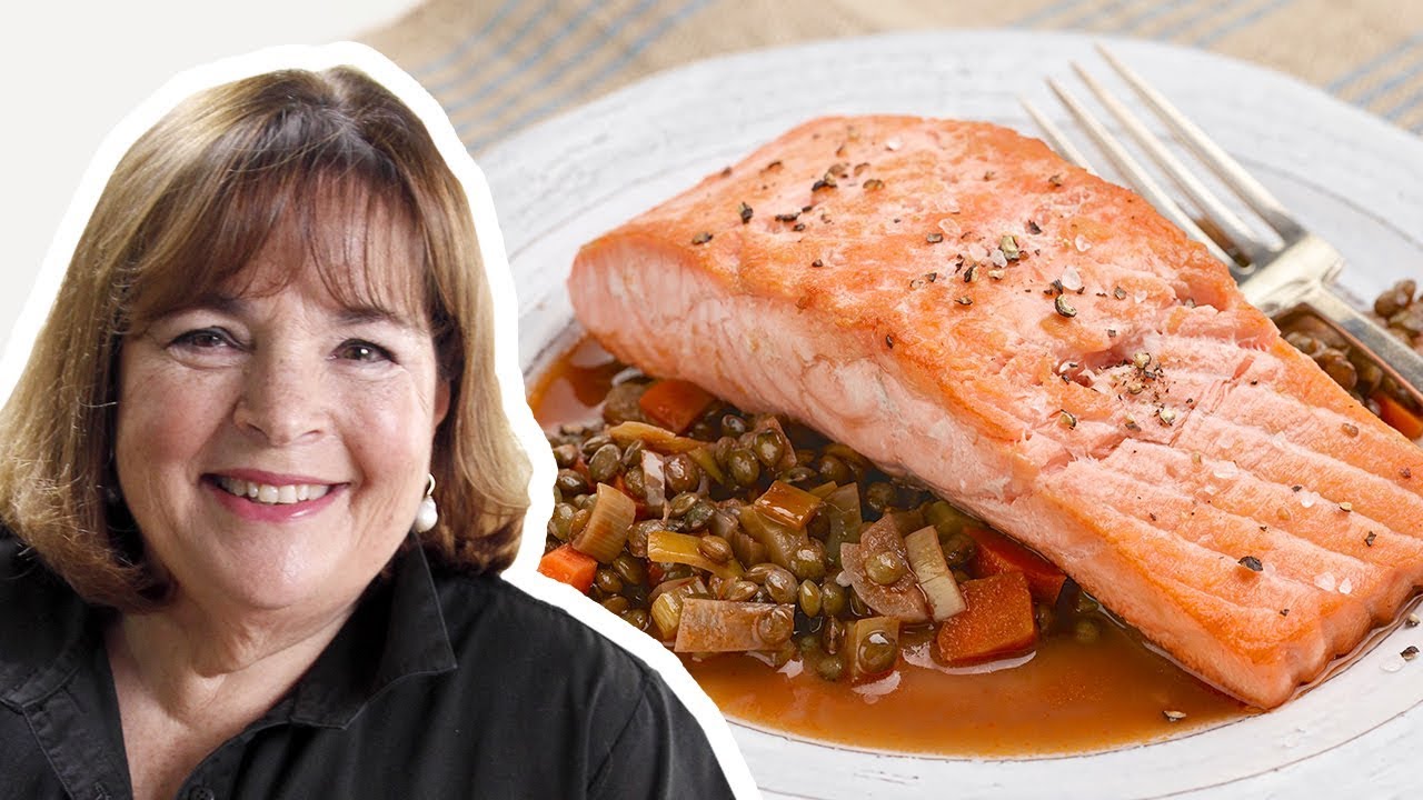 Barefoot Contessa Makes Salmon with Lentils | Barefoot Contessa | Food Network