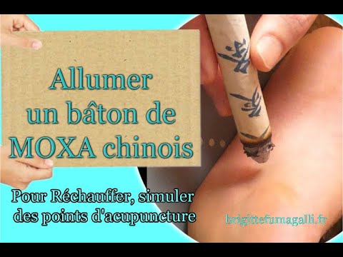 Comment Allumer Un Moxa Chinois Et Conseils D'utilisation Pour Stimuler,  Des Points D'acupuncture - Youtube