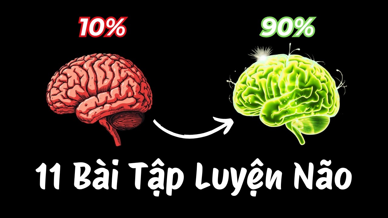 11 Bài Tập Luyện Não, Giúp Tăng Cường Sự Tập Trung & Sức Mạnh của Não
