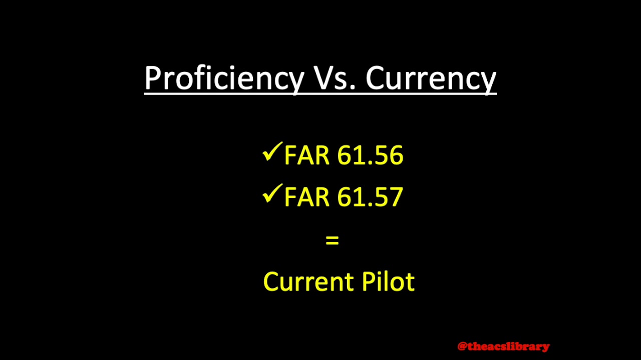 PA.I.A.R1 Failure to Distinguish Proficiency versus Currency YouTube