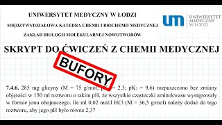 7.4.6. Bufory 285 Mg Glicyny Rozpuszczono Bez Zmiany Objętości W 150 Ml Umed.