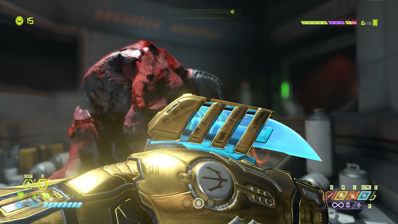 DOOM Eternal but with 2016 baron of hell skin