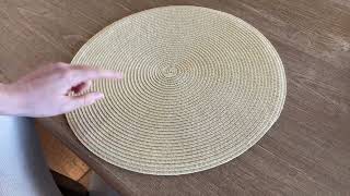 How washable are these? -- FunWheat Round Braided Placemats Set of 6