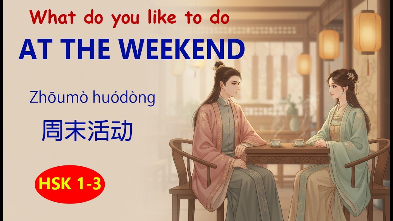HSK 1-3 | What do you like to do at the weekend ? | Chinese podcast