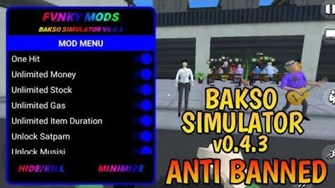 Bakso sinulator Mod menu 0.4.3 |Update Anti Banned
