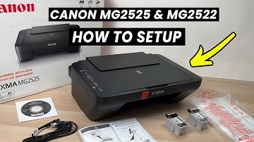 How to Setup Canon PIXMA MG2525 & MG2522 Printer (Load Ink & Paper, Scan + Connect to Computer)