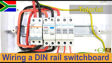 How to wire a single phase DIN rail distribution board - practical demonstration (South Africa)