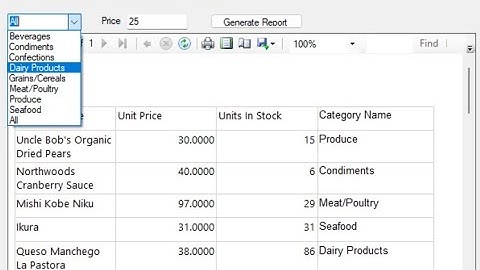 SSRS Tutorial 5: Stored Proc for designing a multi parameterized report and call in C# Windows App.