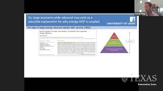 UTES - Our Illusory Faith in Energy Efficiency to Decouple Energy-GDP - Paul Brockway