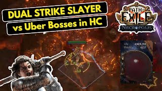 Strength Stack Dual Strike of Ambidexterity Slayer vs Uber Bosses Hardcore Necropolis League [3.24]