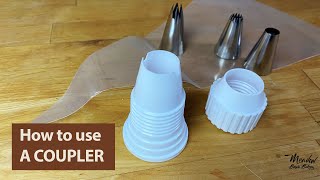 How to use a piping bag with a coupler : How to use Wilton coupler : How to use a coupler 1M tip