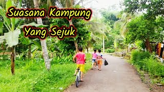 Morning Atmosphere in Banjar Patroman Village, West Java