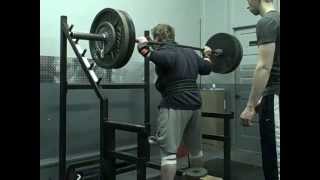 Jim Wendler's 5/3/1 - final lifts: Bench 295; Squat 335x5; Deadlift 335x7; Military Press 150x8
