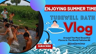 Village Vlog Tubewell Bath .