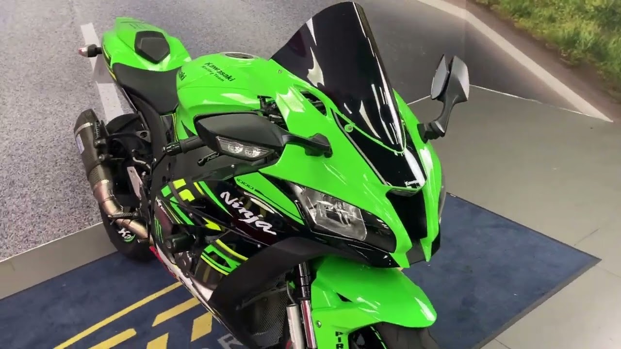 Kawasaki ZX10-R KRT Replica Green WU18UYV - YouTube