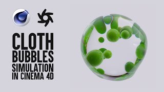Cloth bubbles simulation in Cinema 4D using Octane Render