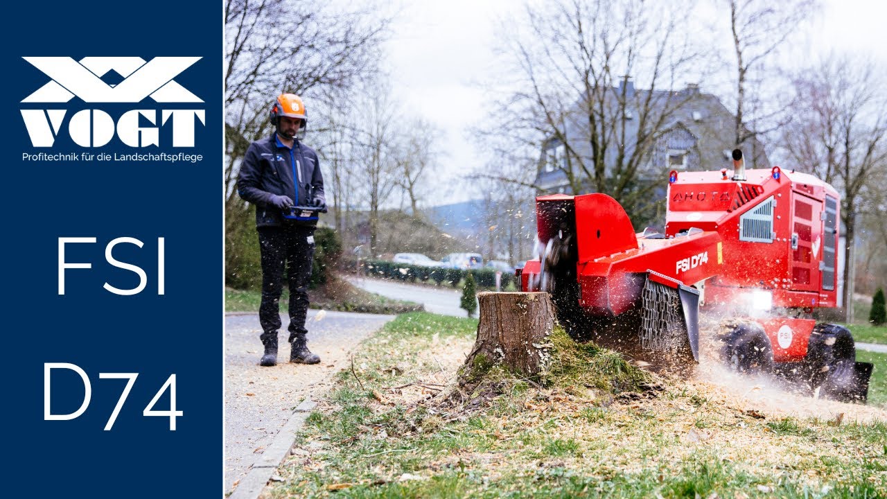 Professionelle Stubbenfräse mit Auto-Pilot - FSI D74