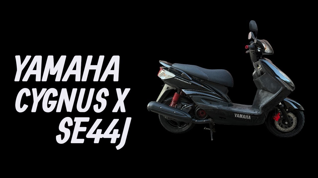 YAMAHA シグナスX 国内2型 SE44J ブラック 始動 - YouTube