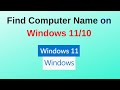 How to Find Your Computer Name the EASY Way! on Windows 10/11