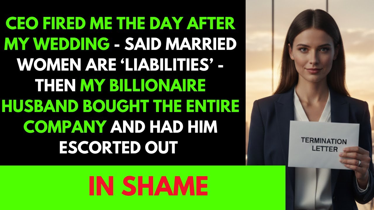 I Was Fired For Getting Married - My Secret Billionaire Husband Bought The Company & Destroyed CEO