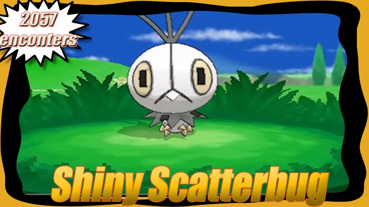Live Shiny Scatterbug - 2057 random encouters - Pokemon X